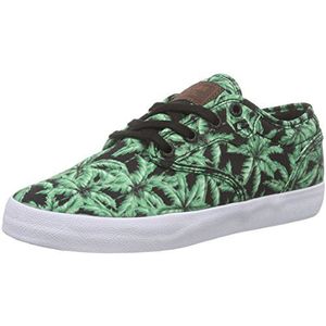 Globe Motley Uniseks sneakers voor volwassenen, Groen Jungle Black, 47 EU
