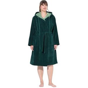 Ulla Popken - Peignoir de Bain - Groen Nacht - Grote Maten