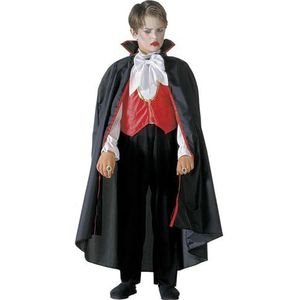 Widmann - Kinderkostuum Vampier, hemd met broek, gilet, strikje, cape, bloedzuiger, verkleedkostuums, carnaval, halloween