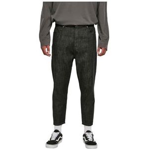 Urban Classics Affusolati Cropped Jeans voor heren, Delavé zwart, 30