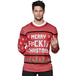 Fotorealistisch shirt 'Merry f*ckin' Christmas'