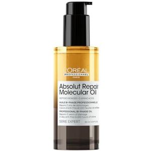L'OREAL PROFESSIONNEL - Absolut Repair Molecular - Haarolie - 90 ml - Herstelt 2 jaar schade