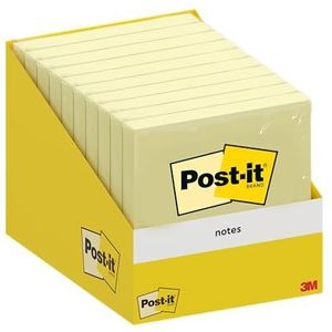 Post-it Notes, Kanariegeel, 76 mm x 76 mm, 100 vellen/pad, 1 pad/pak, kartonnen verpakking
