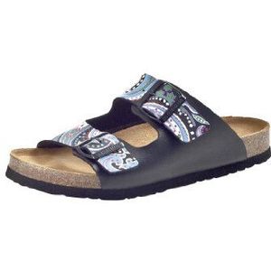 Dr. Brinkmann Dames 700718 slippers, zwart, zwart, veelkleurig, 36 EU