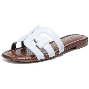 Sam Edelman Dames Bay Slide Sandaal, Helder wit Vaquero zadelleer, 36.5
