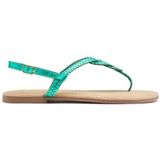Gioseppo - Zupanija - Platte Damessandalen - Aquamarijn