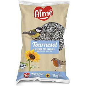 Aime - Vogelvoer - Vogelzaden voor hemel en tuin - zonnebloempitten - milieuvriendelijk voer - 1 kg zak