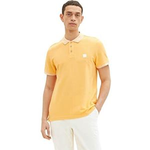 TOM TAILOR Poloshirt voor heren, 22225 - Uitgewassen Oranje, M