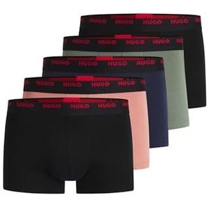 HUGO - Trunks - Zwart - Stretchjersey - 5 Paar