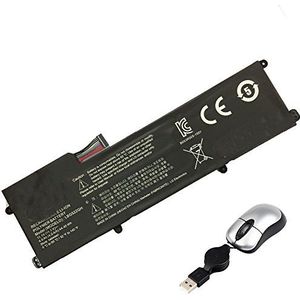 amsahr LBG522QH-05 Vervangende batterij voor LG Z360/Z360-GH60K/LBG522QH - Inclusief Mini Optical Mouse Zwart