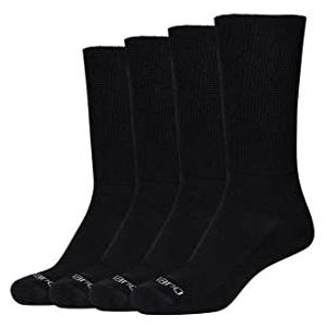 Camano Unisex diabeticale sokken set van 4, zwart, 43-46 EU
