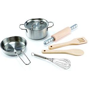 Hape - Chef's Cooking Set (5851) /Pretend Play /Silver