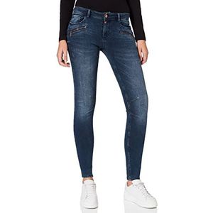 Timezone Slim Caillatz vrijetijdsbroek voor dames, Deep Royal Blue Wash, 24W x 30L