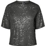 Pcjack Ss O-Neck Tee JRS Pwp, zwart, M