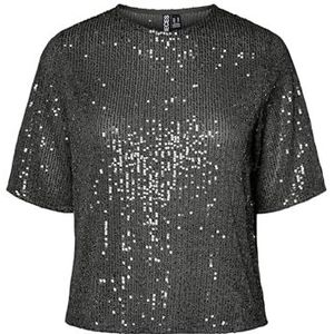 Pcjack Ss O-Neck Tee JRS Pwp, zwart, M