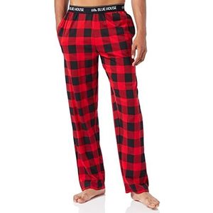 Hatley Heren Jersey Pyjama Broek Bottoms, Blauw (Buffalo Plaid), M