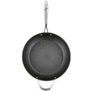 Eaziglide Neverstick 2 braadpan van aluminium en roestvrij staal in de kleur zwart, diameter: 30cm, IM1038