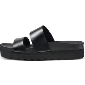 REEF Cushion Vista Hi Platform Sandalen voor dames, zwart, 38.5 EU