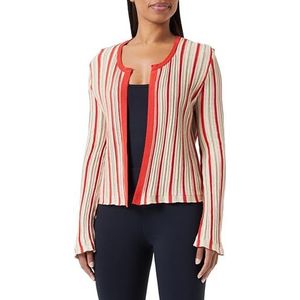 NAEMI Dames Cardigan 11026972-NA01, rood meerkleurig, M, rood, meerkleurig., M