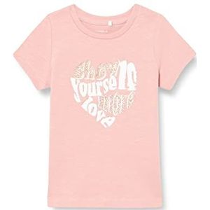 Bestseller A/S Baby-meisje NMFJESSI SS TOP T-shirt, roze tan, 86, Rose tan, 86 cm