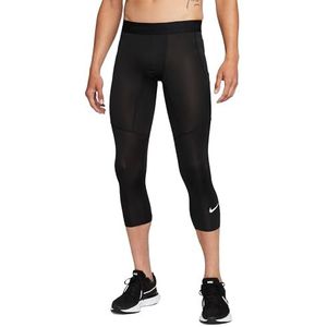 Nike FB7950-010 M NP DF 3QT Legging Heren Zwart/Wit Maat XL, zwart/wit, XL