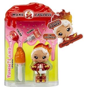 Yummiland Lip Gloss Doll - Amber Cinnamon - Inclusief DIY Lip Gloss Kit, Geschikt Voor Kinderen Vanaf 4 Jaar
