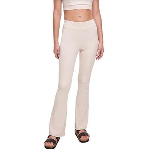 Urban Classics Gerecycleerde hoge taille uitlopende leggings voor dames, Softzeegras, L