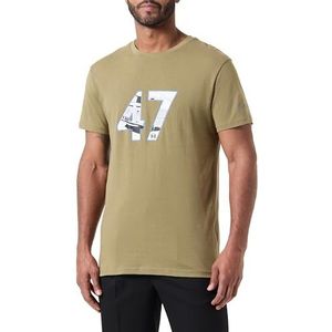 CITROËN O103085-E093 T-shirt '47 H type, brede print & logo op de rug C24S heren moss maat L, Mos, L