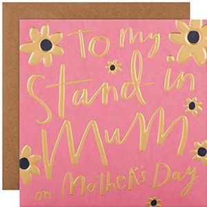 Hallmark Moederdagkaart - Stand In Mum Gouden Tekst Ontwerp