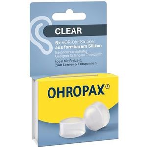 OHROPAX - Clear - Bouchons d'oreilles - Transparant - Lot van 6 - SNR 23 dB
