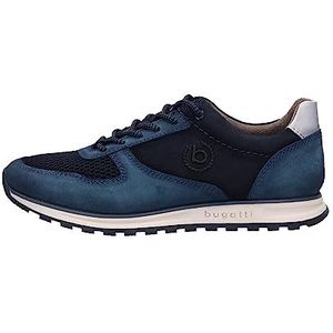 bugatti Carlos veterschoenen voor heren, Blue Dark Blue., 43 EU