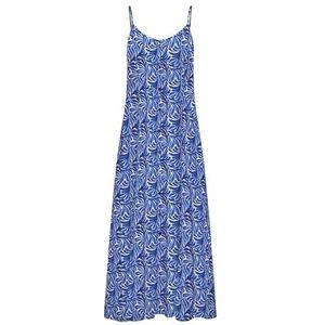 ONLY Dames Onlnova Life Vis Gigi Long Dress AOP, blauw, XS