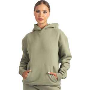 Carlheim Dames Hoodie Harper Lounge, olijfgroen, XS