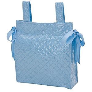 piccolandy 1830019071000 - plastic tas met klinknagels en ritssluiting, 33 x 10 x 35 cm, blauw