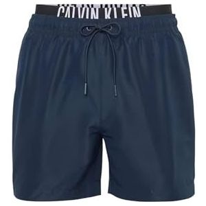 CK JEANS Heren MEDIUM DOUBLE WB Boardshorts, Blauw (Donker Saffier), S, Blauw (Donker Saffier), S