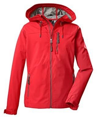 G.I.G.A. DX Women's Softshelljack/outdoorjack met capuchon GS 97 WMN SFTSHLL JCKT, modern red, 36, 38392-000