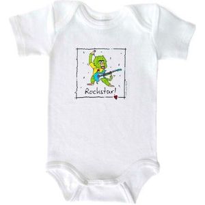 Scott meets Lilly Unisex - baby kleding/ondergoed/bodys, maat 80/86 wit