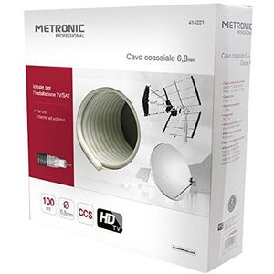 Metronic 414221 coaxkabel TV/Sat Rg6 6,8 mm, klasse B