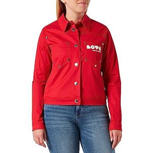 Love Moschino Trucker Jacket Damesjas, Rood, 38