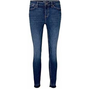 TOM TAILOR Denim Dames Nela Extra skinny jeans van biologisch katoen 1027313, 10120 - Used Dark Stone Blue Denim, 27