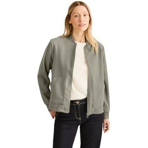 CECIL Dames B202032 Blouson in wol-look, Smooth Khaki, M, Smooth Kaki, M