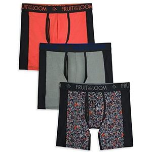 Fruit of the Loom Ademend ondergoed boxershorts kort (3-pack) heren, Boxer - Ultra Flex - 3-pack, XL