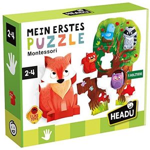 Headu DE52491 Mijn eerste puzzel educatief spel Montessori, groen