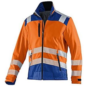 KÜBLER Workwear Kübler Reflectiq, PSA 2, softshell-werkjas, waarschuwend, korenbloemenblauw