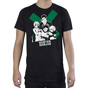 ABYstyle - Hunter X Hunter - T-shirt groep heren MC Black - Basic, Zwart, XS