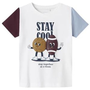 Name It - Nmmkyler Ss Top - T-shirt - Wit - Normale Pas - Korte Mouwen