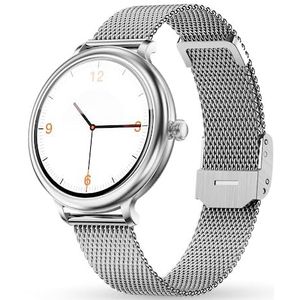 ALIGATOR Smartwatch Grace AZAW04SR voor dames, 1,09 inch, voor Android, iOS, kleur zilver-goud