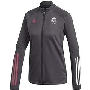 adidas Real Madrid seizoen 2020/21 jas met ritssluiting, officiële trainingsjas met ritssluiting, voor dames