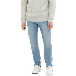 TOM TAILOR Josh Regular Slim Jeans voor heren, 10117 - Gebruikte Bleached Blue Denim, 30W x 32L