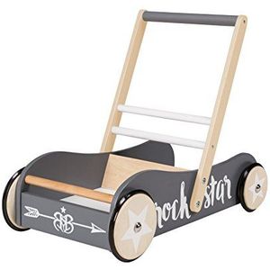 Roba Rock Star Baby 3 Loopwagen met rem, als poppenwagen te gebruiken